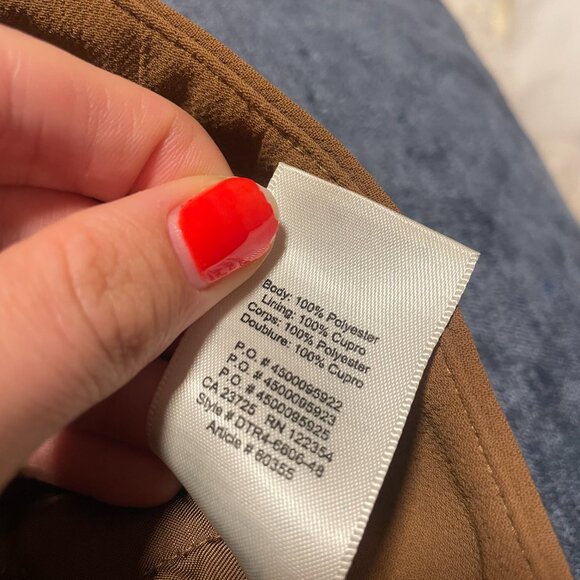 Wilfred Jallade Pant Crepe - Tie-Front Belted High Rise Trousers in camel - Picture 8 of 8